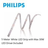 -30730-5M,White LED Strip,Driver Included