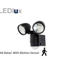 -Helley 240292 6W Twin led spot light sensor BLK