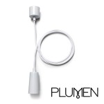 -Plumen Drop Cap Pendant White