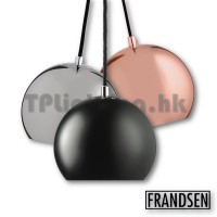 frandsen ball black copper copper x3 pendant lamp