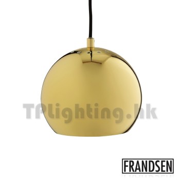 Frandsen Ball Glossy Brass Pendant Lamp