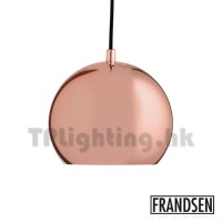 Frandsen Ball Glossy Copper Pendant Lamp