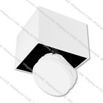 874SQ-GX53-SWHBK01 white black surface mount spot light