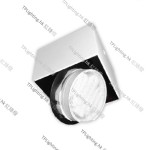FL-AL-874-SIN-WB 明裝盒仔燈 1 Head Surface Aluminium Diffused Spotlight