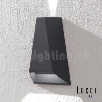 Vice dark grey outdoor IP44 LED wall lamp thumbnail