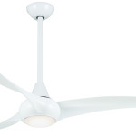 Minka Aire Wave Glossy White 52 inches Ceiling Fan 風扇燈吊扇燈飾