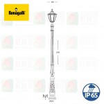 E35.204.E27 Noemi nebo Large Outdoor Waterproofed Pole Lantern IP65 戶外燈 防水燈 花園燈 柱燈