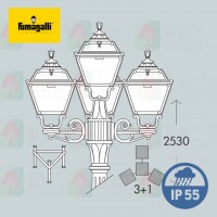 fumagalli golia q23.157.s31.e27 outdoor waterproofed pole lamp 戶外燈 花園燈 防水燈