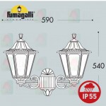 fumagalli rut porpora e26_141_e27 outdoor waterproofed wall lamp ip55
