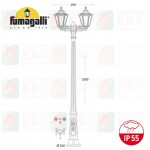 fumagalli rut ricu bisso 2L e26_157_S20_e27 outdoor waterproofed pole lamp ip55