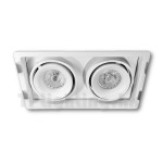 DL9982 WH fashion 2 Heads recessed spot light rack ONLY 03
