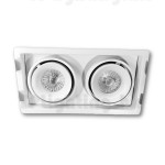 DL9982 WH fashion 2 Heads recessed spot light rack ONLY 03