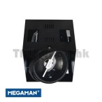 F30817RC Ancona Megaman AR111 LED Black Recessed Spot