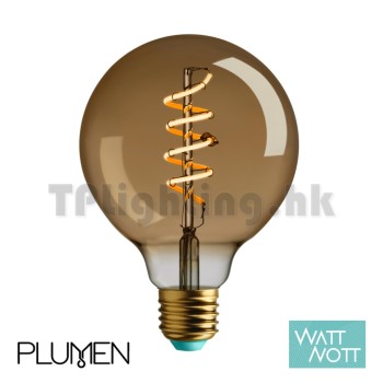 Plumen Watt Nott Whirly Wyatt Gold LED G95 Filament