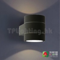WE1893-1-BK "MAIDA" 2x4W LED 30k Sand Black Up & Down Direction Wall Lamp IP54