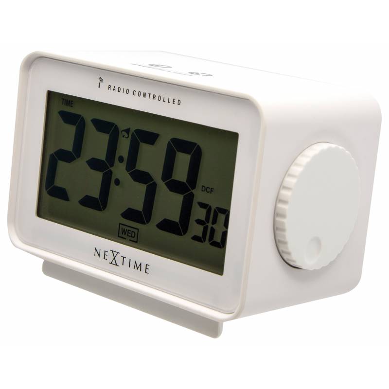 5202wi Easy Alarm White Table, Multiple Alarm Clock Radio