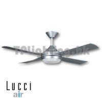 lucci air ceiling fan moonah silver abs 52 led
