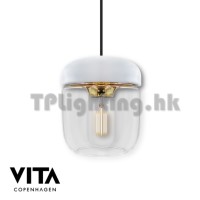 V02106 vita lighting acorn white brass