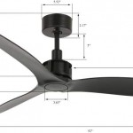 212915 VICEROY Matt Black 52 Inches 3x Acrylic Blades DC Ceiling Fan 吊扇 4