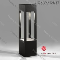 257530 “LANTERN G2″ Black Lacquered Outdoor Floor Lamp 1x12W LED IP54