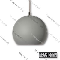frandsen ball light matt grey pendant light