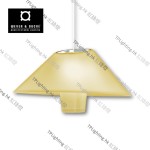 wever & ducre rever suspended amber yellow chrome white cable