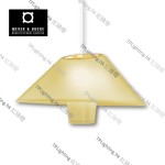 wever & ducre rever suspended amber yellow gold white cable