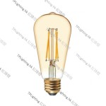 top star led ST64 gold tinted filament 4W led