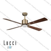 210522+2105255+9W "CLIMATE-I" DC Motor Antique Brass 52 Inches Ceiling Fan+ 9W LED GX53