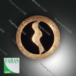 fabas luce ceva wall lamp gold leaf