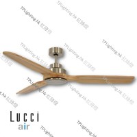 213050 lucci air shoalhaven brushed chrome teak ceiling fan 風扇吊扇