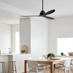 213041 WHITEHAVEN DC Black ABS Plastic 56 inches 3 Blades Ceiling Fan 吊風扇3