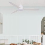 213043 WHITEHAVEN DC White ABS Plastic 56 inches 3 Blades Ceiling Fan 23W LED 吊風扇燈6