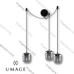 UMAGE_packshot_2214_Acorn_smoked steel_4092_Cannonball cluster 3_black_low res