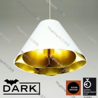 dark light lgtm-x01 white gold pendant lamp