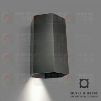 wever ducre black hexo mini 1.0 gu10 wall lamp