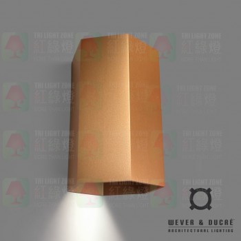 wever ducre copper hexo mini 1.0 gu10 wall lamp