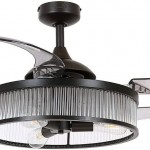 212928 Fanaway CORBELLE Black Motor Smoke Blades 3xE27 收合扇Ceiling fan 吊扇燈 風扇燈3
