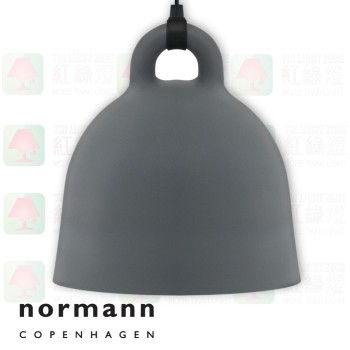 normann copenhagen bell grey large pendant lamp