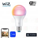 wiz matter e27 rgb colour smart light bulb