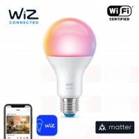 wiz matter e27 rgb colour smart light bulb
