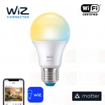 wiz matter e27 white and yellow smart light bulb