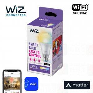 wiz matter e27 white and yellow smart light bulb box packing