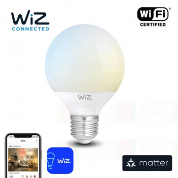 wiz matter g95 yellow and white e27 smart light bulb 2