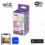 wiz matter gu10 white and yellow smart light bulb box packing