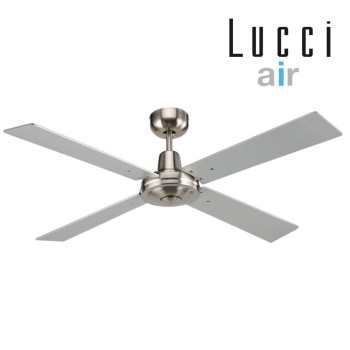 lucci air quest ii brushed chrome ceiling famn wooden blade 風扇燈3