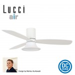 210661 lucci air dc ceiling fan flusso white white oak low profile 風扇燈 全白