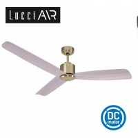 lucci air climate 2 52 antique brass washed oak ceiling fan 吊扇