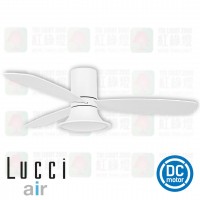 lucci air dc ceiling fan 210661 flusso white white low profile 風扇燈
