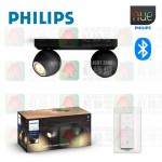 philips 50472 hue buckram-plate-spiral-black-2x5-5w-230v-white-ambiance-bluetooth-dimmer-switch-included-tplighting 0
